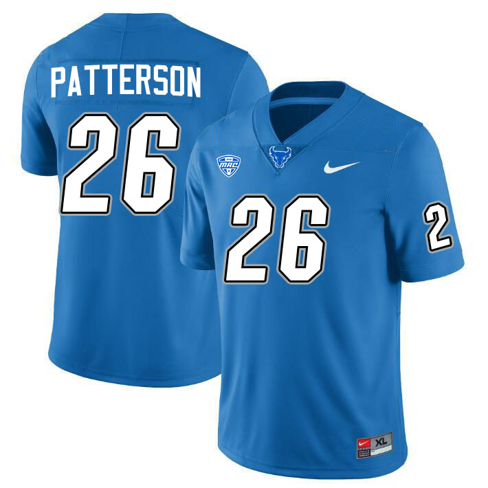 Jaret Patterson UB Bulls Jersey,University Of Buffalo Bulls #26 Jaret Patterson Jersey Youth-Blue